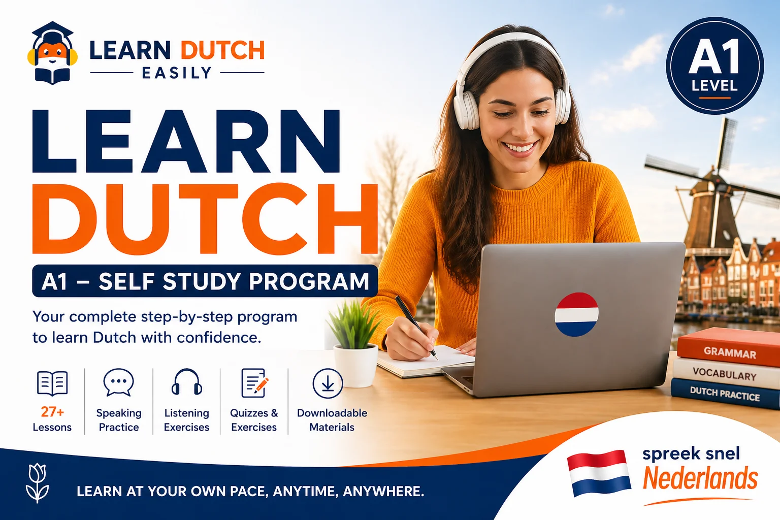 Learn Dutch A1 – Self Study Program